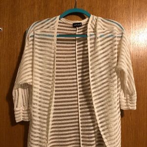Wet seal stripe long cardigan size L